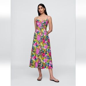 Gap Floral V-Neck Maxi Dress